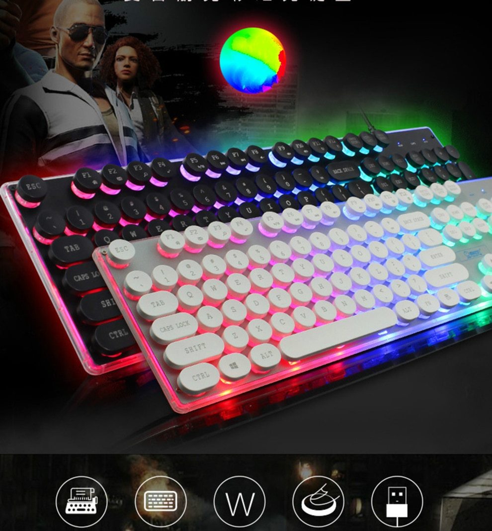 Dragon LED Backlight Gaming Keyboard Mouse Set