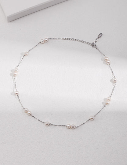 Dainty Freshwater Pearl Choker Necklace