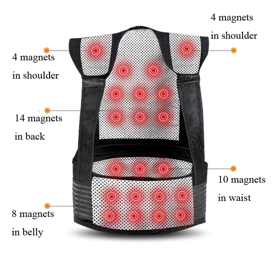 Self-Heating Brace Support Belt Back