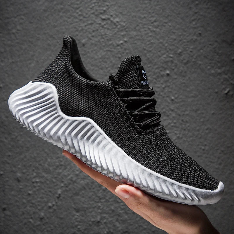 Breathable White Fashion Sneakers
