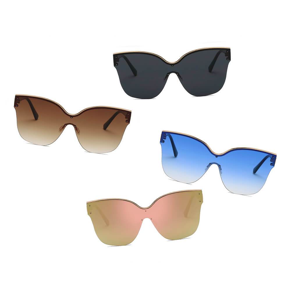 Women Cat Eye Oversize Sunglasses