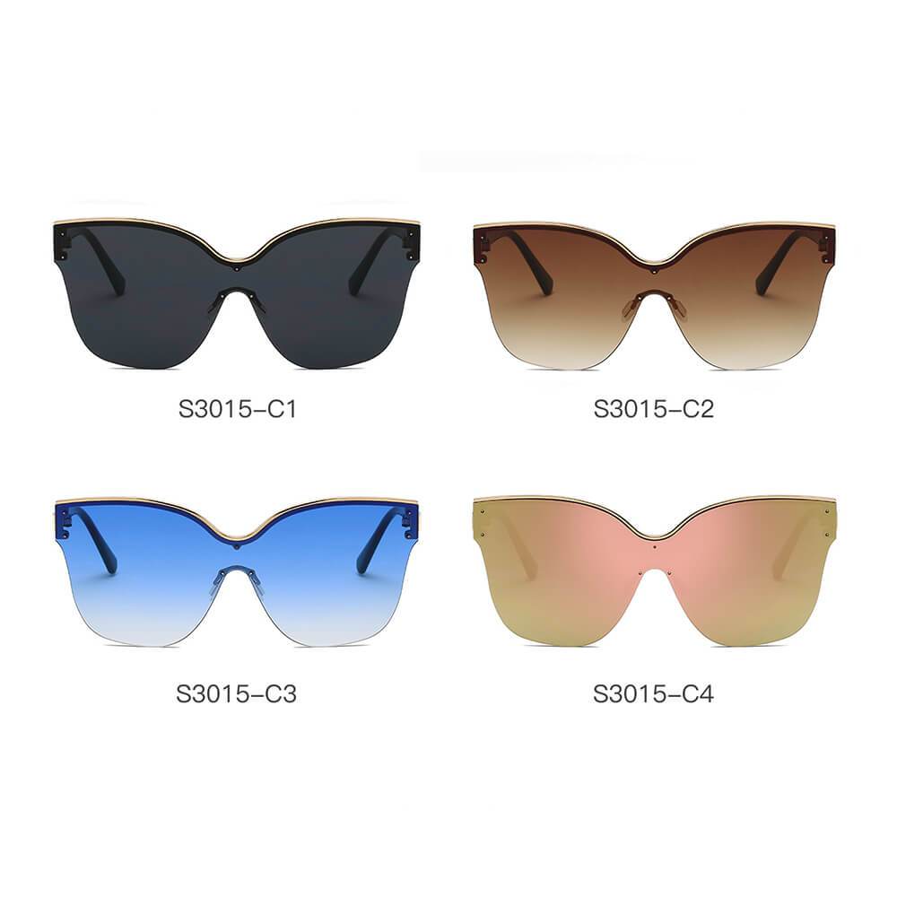 Women Cat Eye Oversize Sunglasses