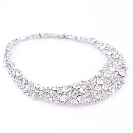 Nigerian  African Beads  Crystal Necklace Sets