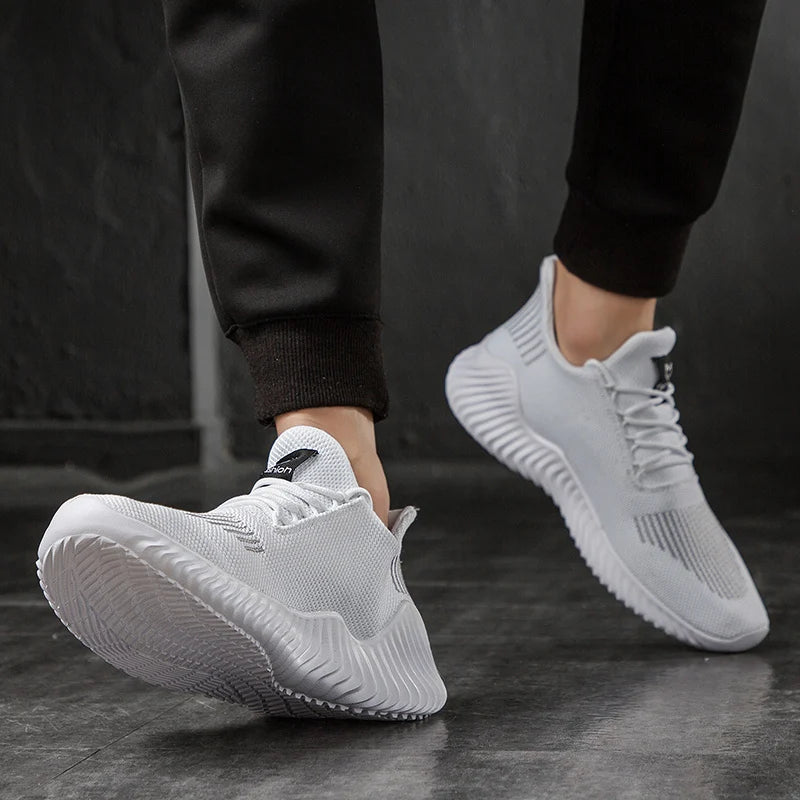 Breathable White Fashion Sneakers