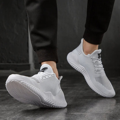 Breathable White Fashion Sneakers