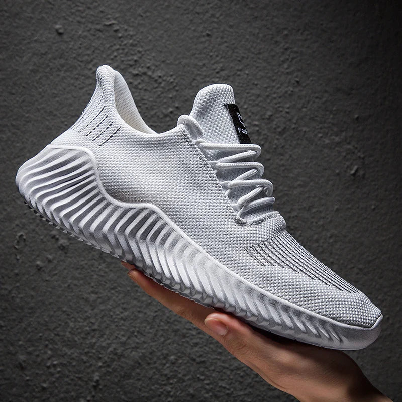 Breathable White Fashion Sneakers