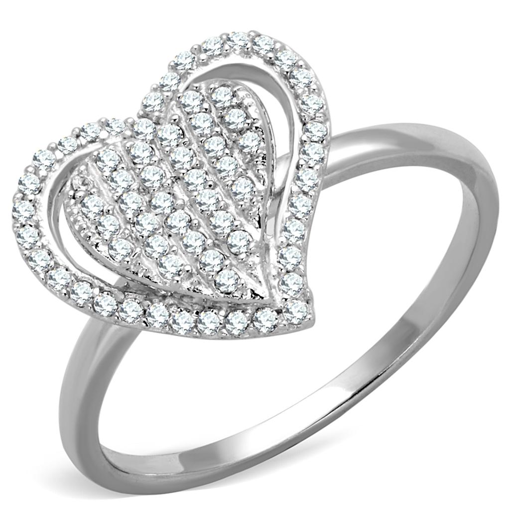Rhodium 925 Sterling Silver Ring