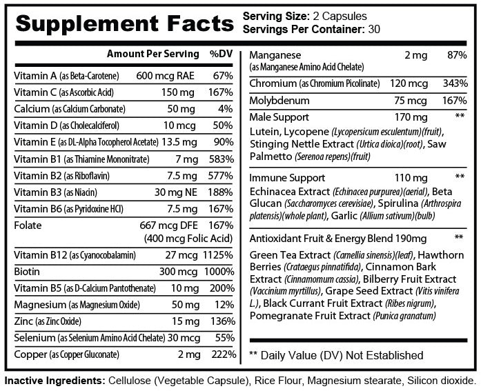 Mens Pure Multi-Vitamins