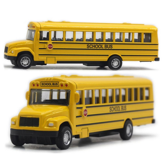 Alloy Inertial School Bus  Car