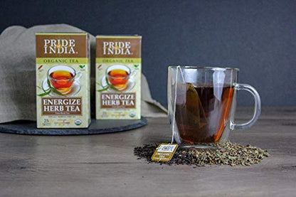 Organic Energize Herb Black Tea Bags