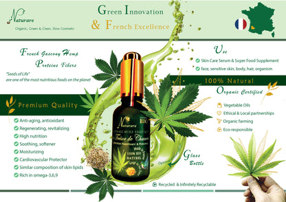 Organic Hemp Vegetable Oil Serum